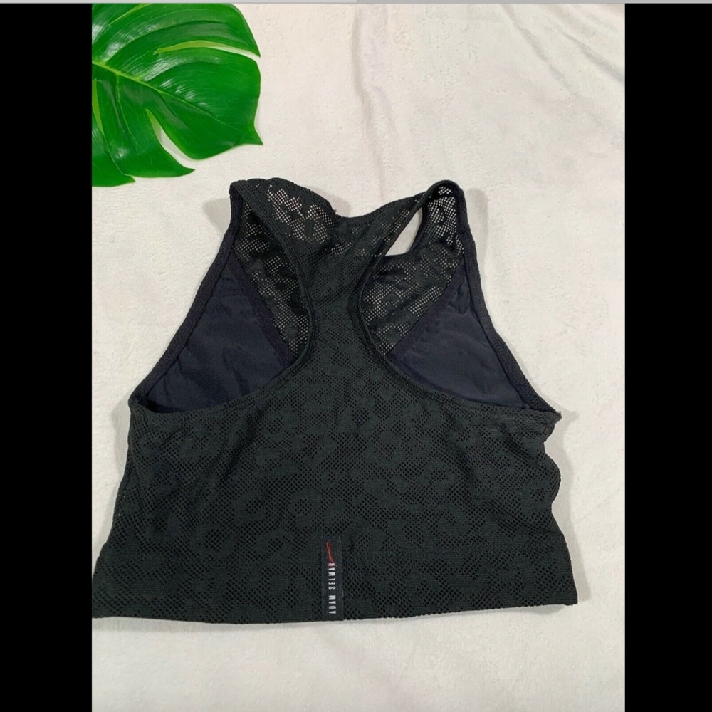NEW Adam Selman Sport Leopard Racerback Mesh top - Picture 5 of 8
